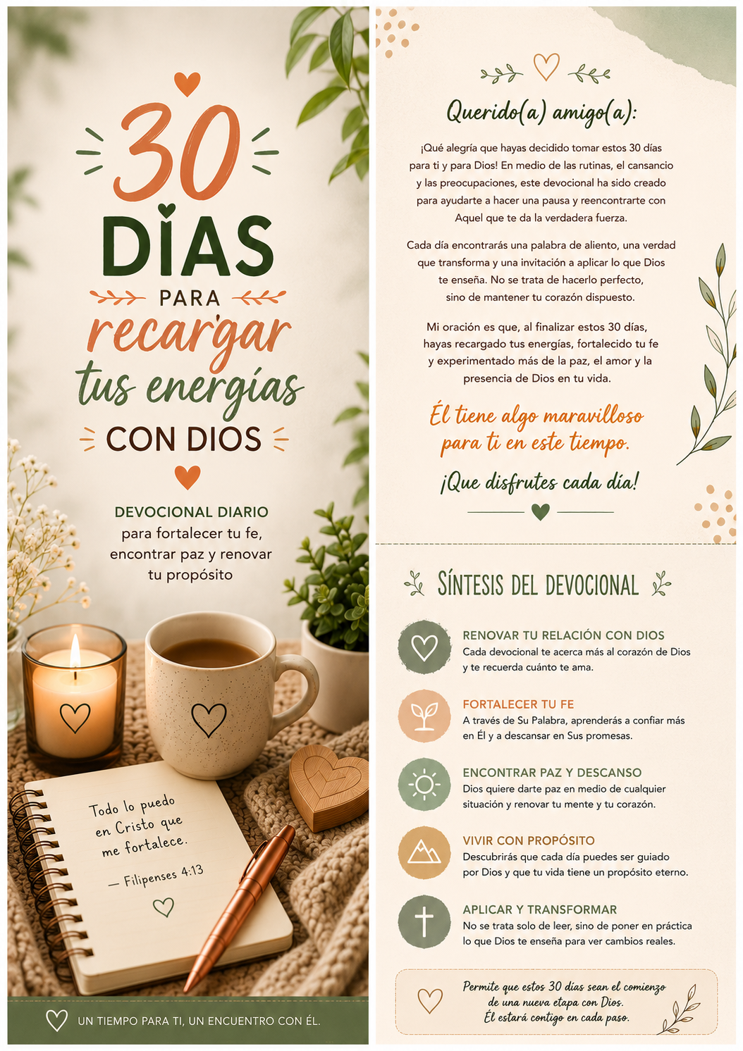 Devocional — carta de bienvenida